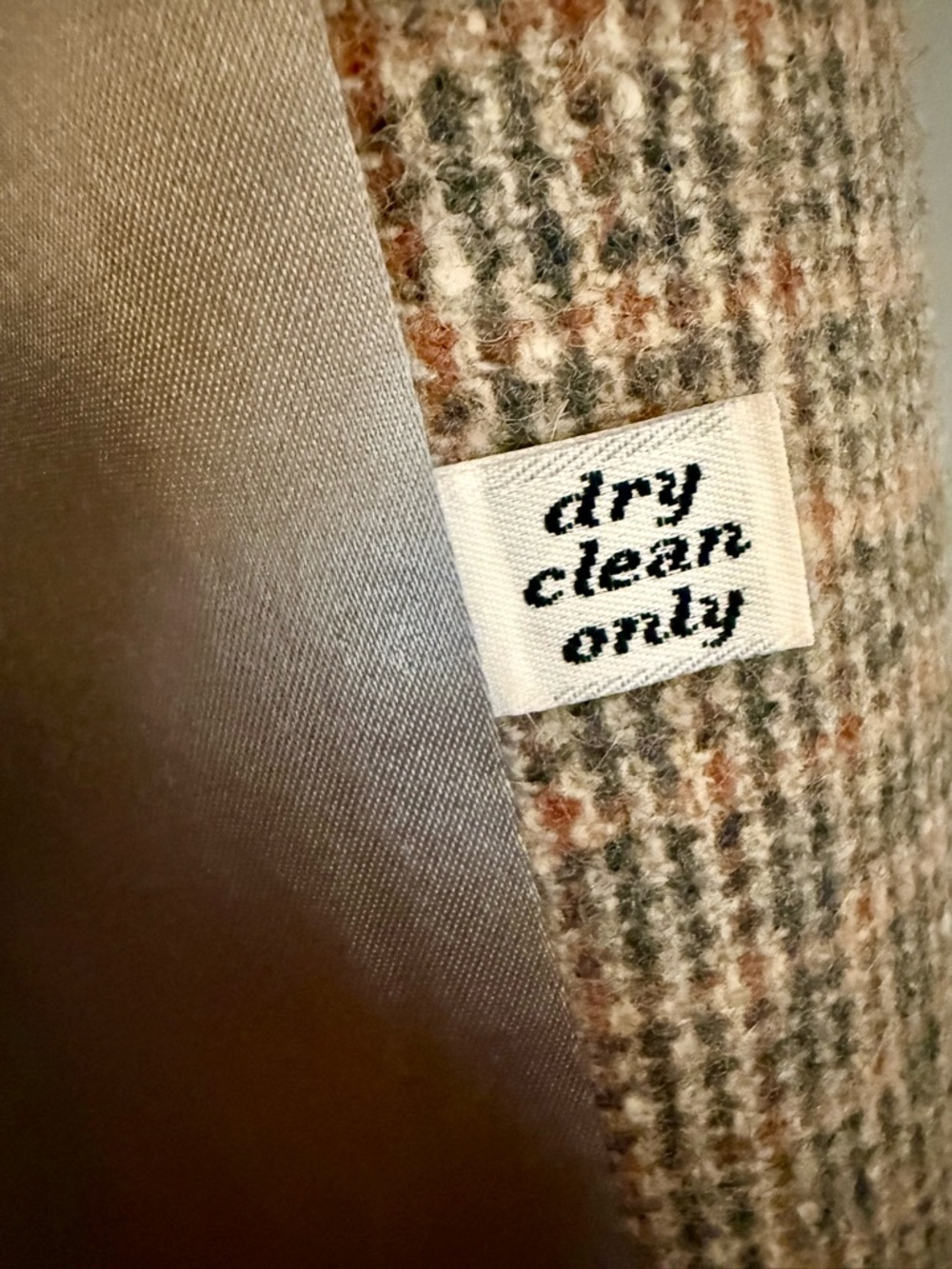 Pendleton Vintage Wool Tweed Coat in Beige Heavy Jacket Button Up Warm Men’s - Picture 7 of 11